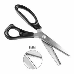 ILOVEMILAN Scharfe Und Scharfe Zackenschere, Gezackte Und Gezackte Zackenschere Zum Nähen, 3/5/7 Mm Insgesamt 6 Modelle (gezahnt 5 Mm)