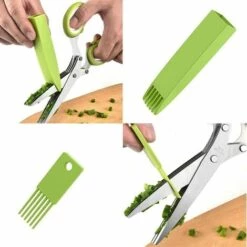 ILOVEMILAN Kräuterschere, 5-Klingen-Schere Kräuterschere Für Aromatische Kräuter, Ausgestattet Mit Reinigungskamm 8 ILOVEMILAN Kräuterschere, 5-Klingen-Schere Kräuterschere Für Aromatische Kräuter, Ausgestattet Mit Reinigungskamm -Angebote Schneidwerkzeug Store 54469748 4