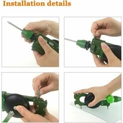 LANGRAY Manueller 5-in-1-Lochstanzer, Lochöffner Für Glasfliesen, Eingebauter Handschärfer, Schere, Haushaltswerkzeuge Zum Schneiden Und Schleifen -Angebote Schneidwerkzeug Store 55034676 4