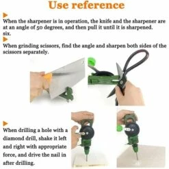 LANGRAY Manueller 5-in-1-Lochstanzer, Lochöffner Für Glasfliesen, Eingebauter Handschärfer, Schere, Haushaltswerkzeuge Zum Schneiden Und Schleifen -Angebote Schneidwerkzeug Store 55034676 5