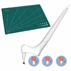 GESCHENKE Wirbelndes Papierschneidemesser Craft Cutting Tools Art Carving Knife With 3 Cutter Blades Whit