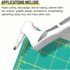 GESCHENKE Wirbelndes Papierschneidemesser Craft Cutting Tools Art Carving Knife With 3 Cutter Blades Whit -Angebote Schneidwerkzeug Store 56056507 3