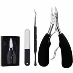 Nagelknipser Spezial Nagelschere Schwarz 3St FUIENKO