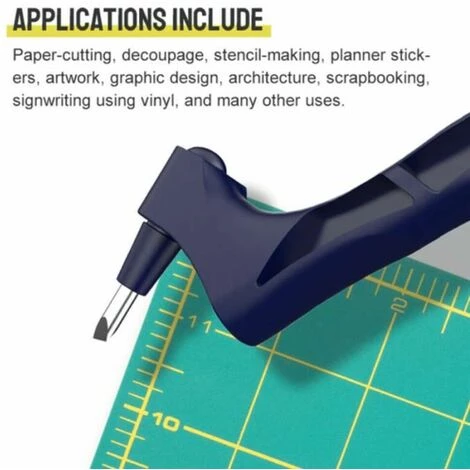 Bastelschneidewerkzeug 20,5x4,8cm Weiß FUIENKO 4 Bastelschneidewerkzeug 20,5x4,8cm Weiß FUIENKO – Bild 4