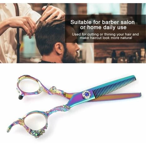 Effilierschere 17,5 Cm Farbig FUIENKO 2 Effilierschere 17,5 Cm Farbig FUIENKO – Bild 2