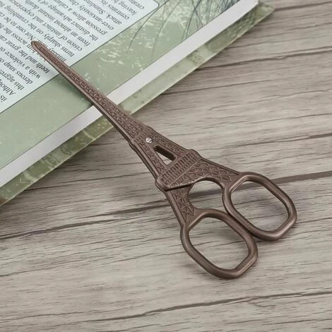 Dunkelbraune Vintage Nähschere 9 X 4,5 Cm FUIENKO 3 Dunkelbraune Vintage Nähschere 9 X 4,5 Cm FUIENKO – Bild 3