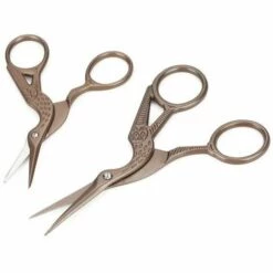 Vintage Nähschere Titan Schwarz Groß 2 Stück FUIENKO