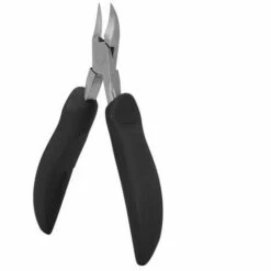 FUIENKO Nagelhautzange Edelstahl Nagelknipser Abgestorbene Haut Zange Nagelhaut Pediküre Cutter(Schwarz