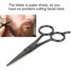FUIENKO Friseurschere, Gesicht, Haare, Augenbrauenschere, Friseur, Make-up, Kosmetisches Haarschnitt-Schneidwerkzeug