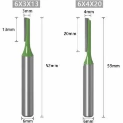 BF 7 Gerade Oberfräser Mit 6 Mm Schaft, Hartmetallbestückte Holzbearbeitungswerkzeuge, Holzbearbeitungswerkzeuge Fräser -Angebote Schneidwerkzeug Store 56427451 3