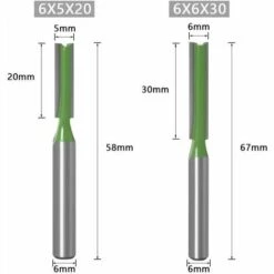 BF 7 Gerade Oberfräser Mit 6 Mm Schaft, Hartmetallbestückte Holzbearbeitungswerkzeuge, Holzbearbeitungswerkzeuge Fräser -Angebote Schneidwerkzeug Store 56427451 4