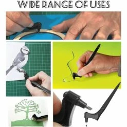 TINOR Kunst Schneidewerkzeug, 2 Stücke Rotierendes Bastelmesser, Präzisions Edelstahl Bastelmesser, Für Handwerk, Hobby, Scrapbooking, Schablone (Schwarz) -Angebote Schneidwerkzeug Store 56760218 3