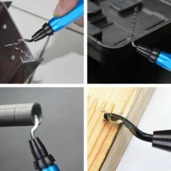 TINOR Entgrater Werkzeug Universal, Metallgriff Handentgrater Mit 10 Stück Ersatzklingen, 360 ° Rotierender Klinge Schneidwerkzeug Für 3D Drucker, Kunststoff, Aluminium Und Edelstahl -Angebote Schneidwerkzeug Store 56762537 3