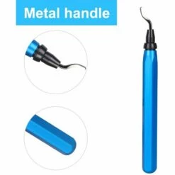 TINOR Entgrater Werkzeug Universal, Metallgriff Handentgrater Mit 10 Stück Ersatzklingen, 360 ° Rotierender Klinge Schneidwerkzeug Für 3D Drucker, Kunststoff, Aluminium Und Edelstahl -Angebote Schneidwerkzeug Store 56762537 4