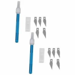 FUIENKO Bastelmesser-Set 2 Bastelmesser-Set Metallschneidestift Mit Klingengravurwerkzeug