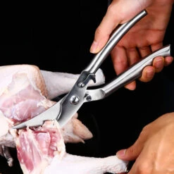 ILOVEMILAN Geflügelschere, Profi-Küchenschere, Edelstahl-Geflügelschere, Federmechanismus, Langlebig, Für Hähnchen, Knochen, Geflügel, Fleisch, Gemüse -Angebote Schneidwerkzeug Store 57498959 3