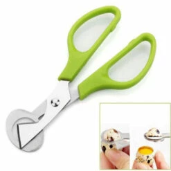 ILOVEMILAN 768200 Wachteleierschere, Edelstahl, Grün, 14 X 6 X 1 Cm -Angebote Schneidwerkzeug Store 57684324 5