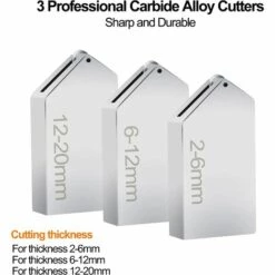 TINOR Glasschneider Für 2-20 Mm Glas Mit Ergonomischem Griff - Professioneller Diamantschneider Mit 3 Glasschneideköpfen, Öltropfen Und Schraubendreher, Für Präzise Schnitte In Glas -Angebote Schneidwerkzeug Store 58069957 3