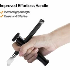 TINOR Glasschneider Für 2-20 Mm Glas Mit Ergonomischem Griff - Professioneller Diamantschneider Mit 3 Glasschneideköpfen, Öltropfen Und Schraubendreher, Für Präzise Schnitte In Glas -Angebote Schneidwerkzeug Store 58069957 4