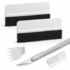 WERKZEUGE Vinylfolien-Installations-Applikator-Kits: Mini Soft Wrap Tint Squeegee 30 Grad Bastelmesser Mit Sicherheitskappe