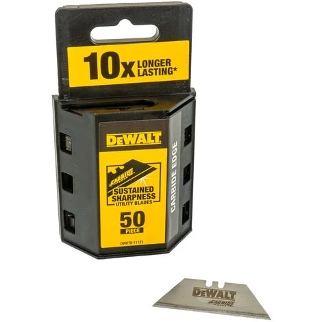 DeWalt Trapezklingen Mit Wolframcarbid-Beschichtung 50 Stk. Im Praktischem Spender 1 DeWalt Trapezklingen Mit Wolframcarbid-Beschichtung 50 Stk. Im Praktischem Spender