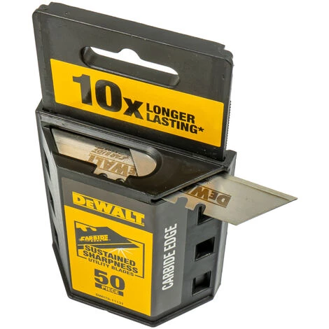 DeWalt Trapezklingen Mit Wolframcarbid-Beschichtung 50 Stk. Im Praktischem Spender 2 DeWalt Trapezklingen Mit Wolframcarbid-Beschichtung 50 Stk. Im Praktischem Spender – Bild 2