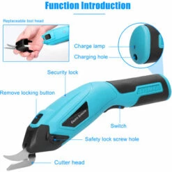 HAPPYSHOPPING Tragbarer Multifunktionaler Elektrischer Stoffschneider,Roter EU-Stecker - Roter EU-Stecker -Angebote Schneidwerkzeug Store 58998817 3