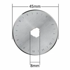 BARES Rotary Cutter 45 Mm Fabric Cutter With Set Of 5 Spare Blades, Cutting Mat And Protective Mechanism (Blade) 7 BARES Rotary Cutter 45 Mm Fabric Cutter With Set Of 5 Spare Blades, Cutting Mat And Protective Mechanism (Blade) -Angebote Schneidwerkzeug Store 59042320 3