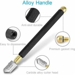 BARES 2mm-20mm Glass Cutter Glass Cutting Tool Pencil Style Carbide Tipped For Cutting Glass/Tile/Mirror/Mosaic. -Angebote Schneidwerkzeug Store 59043099 5