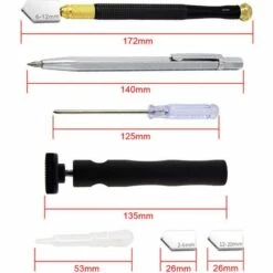 GESCHENKE Professionelle Glasschneidemaschine, Manuelle Glasschneidemaschine, Diamant-Glasschneidemaschine, Glasschneidemaschine, 2-20 Mm Glasschneidemaschine, Selbstölend -Angebote Schneidwerkzeug Store 59150723 3