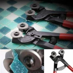 BEARSU Fliesenzange, Glasschneiderzange, Fliesenschneider, Für Keramik, Andere Verschiedene Materialien, Geschnittene Glasfliesen (rot) -Angebote Schneidwerkzeug Store 59194185 5