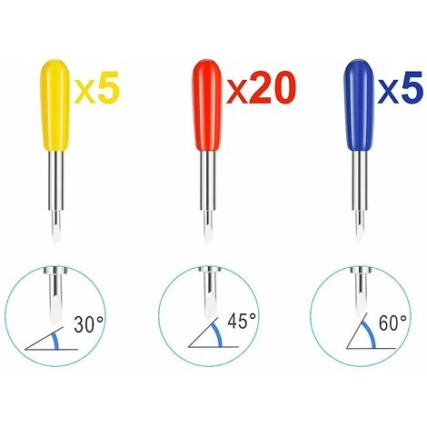 30 Stück Cricut-Zubehörklingen Für Cricut Explore Air Maker Expression, Premium-Ersatzklingen – Thsinde 2 30 Stück Cricut-Zubehörklingen Für Cricut Explore Air Maker Expression, Premium-Ersatzklingen – Thsinde – Bild 2