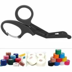 OYLDA Schere, EMT- Und Trauma-Schere, Titan-Verbandschere 7,2'' Gebogen Stealth Schwarz (Orange) -Angebote Schneidwerkzeug Store 60429238 3