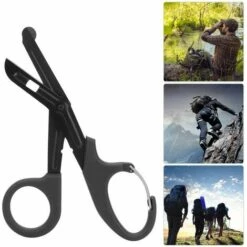 OYLDA Schere, EMT- Und Trauma-Schere, Titan-Verbandschere 7,2'' Gebogen Stealth Schwarz (Orange) -Angebote Schneidwerkzeug Store 60429238 4