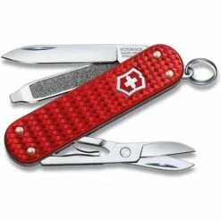 VICTORINOX Taschenmesser Classic Precious Alox Kollektion 5 Funktionen Rot