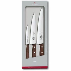 Victorinox Wood Tranchiermessern-Set 5.1050.3G Gerader Schliff 3-teilig