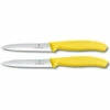 Victorinox SwissClassic Gemüsemesser,10cm,1 Welle + 1 Normal,gelb,Blister - Gelb