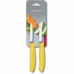 VICTORINOX Swiss Classic Gemüsemesser-Set 2-tlg. 6.7603/6.Obstmesser Schliff Gelb