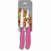 VICTORINOX Swiss Classic Gourmet Pizza-/ Steakmesser Set 2-tlg 6.7936.12L5 Pink - Pink
