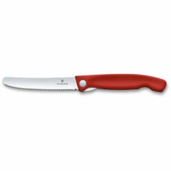 VICTORINOX Swiss Classic Gemüsemesser Faltbarer Griff Messer Wellenschliff - Rot -Angebote Schneidwerkzeug Store 62805776 4