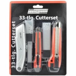BRÜDER MANNESMANN Abbrechmesser-Set, 33-tlg. | M60126