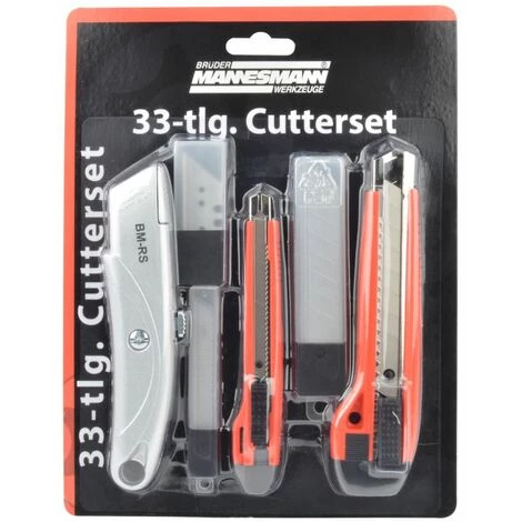BRÜDER MANNESMANN Abbrechmesser-Set, 33-tlg. | M60126 1 BRÜDER MANNESMANN Abbrechmesser-Set, 33-tlg. | M60126