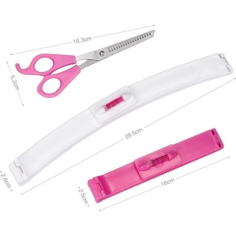 BARES Haarspange, Set Haarschneide-Nivellierungsclips Und Fransenschere, Haarstyling-Werkzeuge Zum Selbermachen DIY Trimmer 2 BARES Haarspange, Set Haarschneide-Nivellierungsclips Und Fransenschere, Haarstyling-Werkzeuge Zum Selbermachen DIY Trimmer – Bild 2