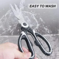 WERKZEUGE 2 Stück Küchenschere, Robuste Küchenschere, Professionelle Edelstahlschere, Mehrzweckschere Mit Deckel Für Huhn, Fisch, Gemüse Und BBQ, Flaschenöffner -Angebote Schneidwerkzeug Store 63917341 5