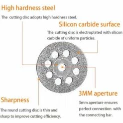 WERKZEUGE 10 Stück Diamant-Klinge Diamant-Schneidmaterialien 22 Mm + 2 X Kohlenstoffstahl-Klappenfräser Zum Idealen Schneiden Von Edelsteinen, Glas, Keramik, Porzellan, Fliesen -Angebote Schneidwerkzeug Store 63918362 3