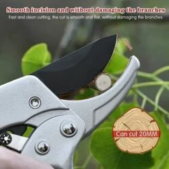 WERKZEUGE Gartenschere 20,5 Cm, Gartenschere Mit Gummigriff Zum Schneiden Von Stämmen Und Ästen – Ø20 Mm, Gelb -Angebote Schneidwerkzeug Store 63918750 4