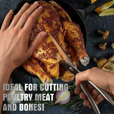 BF Multifunktionale Küchenschere Edelstahl Scharfe Professionelle Geflügelschere Küchenschere Zum Schneiden Von Huhn Fisch Fleisch Knochen Gemüse Kräuter 3 BF Multifunktionale Küchenschere Edelstahl Scharfe Professionelle Geflügelschere Küchenschere Zum Schneiden Von Huhn Fisch Fleisch Knochen Gemüse Kräuter – Bild 3