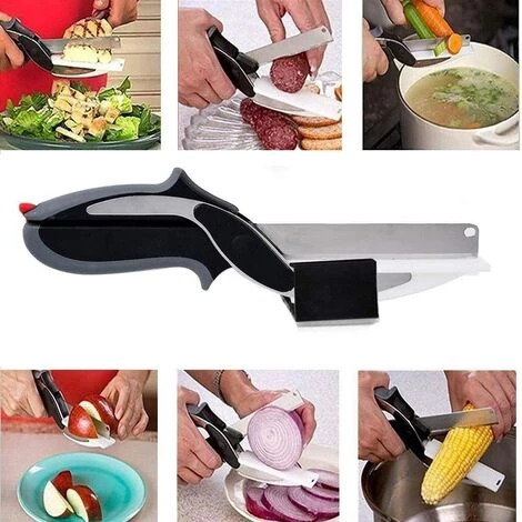 BF Küchenschere Cutter 2 In 1 Lebensmittelschneider Ersetzen Sie Ihre Küchenwerkzeuge Und Schneidebretter 5 BF Küchenschere Cutter 2 In 1 Lebensmittelschneider Ersetzen Sie Ihre Küchenwerkzeuge Und Schneidebretter – Bild 5