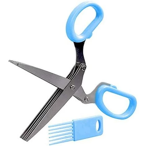 BF 19cm Gehackt 5 Lagen Basilikum Rosmarin Küchenschere Hacken Frühlingszwiebel Messer Kräuter Waschen Gewürz Kochwerkzeug Schnitt Blau 1 BF 19cm Gehackt 5 Lagen Basilikum Rosmarin Küchenschere Hacken Frühlingszwiebel Messer Kräuter Waschen Gewürz Kochwerkzeug Schnitt Blau