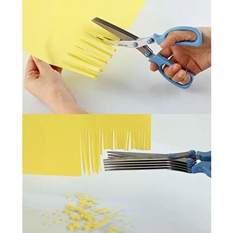 BF 19cm Gehackt 5 Lagen Basilikum Rosmarin Küchenschere Hacken Frühlingszwiebel Messer Kräuter Waschen Gewürz Kochwerkzeug Schnitt Blau 2 BF 19cm Gehackt 5 Lagen Basilikum Rosmarin Küchenschere Hacken Frühlingszwiebel Messer Kräuter Waschen Gewürz Kochwerkzeug Schnitt Blau – Bild 2